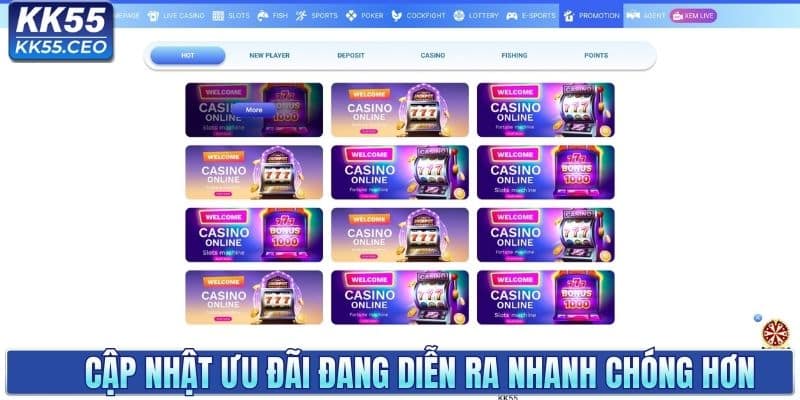 Cập nhật ưu đãi đang diễn ra nhanh chóng hơn