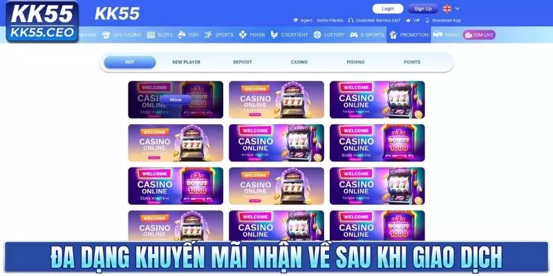 Đa dạng khuyến mãi hấp dẫn để nâng cao phần thưởng